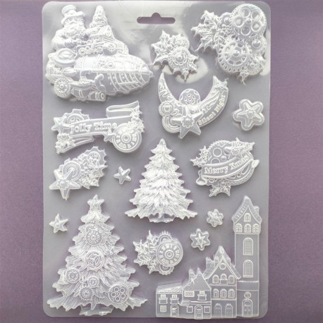 Stamperia Soft maxi Mould Trees and Elements A4