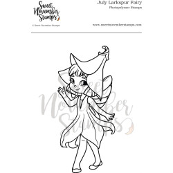 Sweet November Stamps July Larkspur Fairy Clear Stamp Set