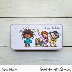 Sweet November Stamps Fairwee Happy Birthday Clear Stamp Set