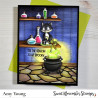 Sweet November Stamps Midnight's Halloween Adventures 3 Clear Stamp Set