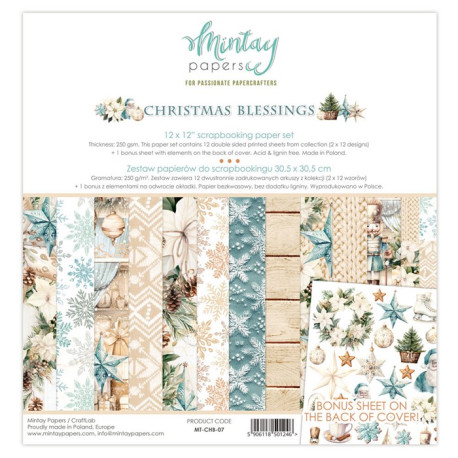 Mintay Papers CHRISTMAS BLESSINGS Paper Pad 30x30cm