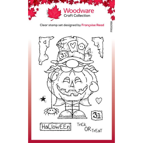 Woodware Craft Collection Mad Hatter Gnome Clear Stamps