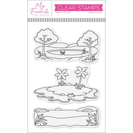 My Favorite Things Summer Scenes Clear Stamps