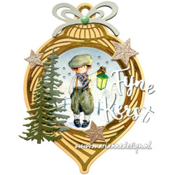 Marianne Design Cardstock A5 Chistmas at Home Metallics