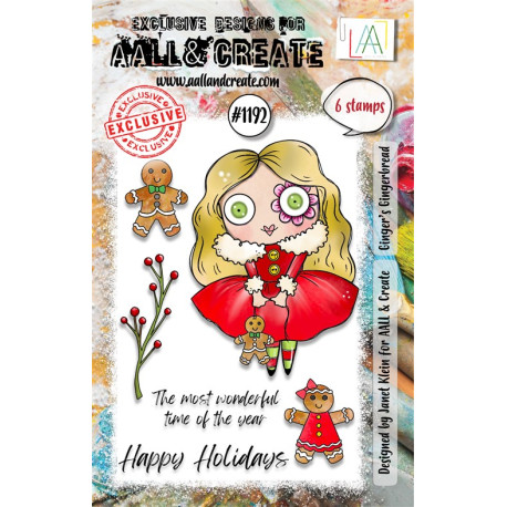 AALL & Create Stamp Set A7 1192 Ginger’s Gingerbread