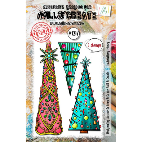 AALL & Create Stamp Set A7 1217 Twinkling Pines