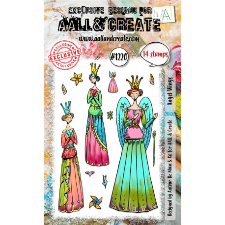 AALL & Create Stamp Set A6 1220 Angel Wings