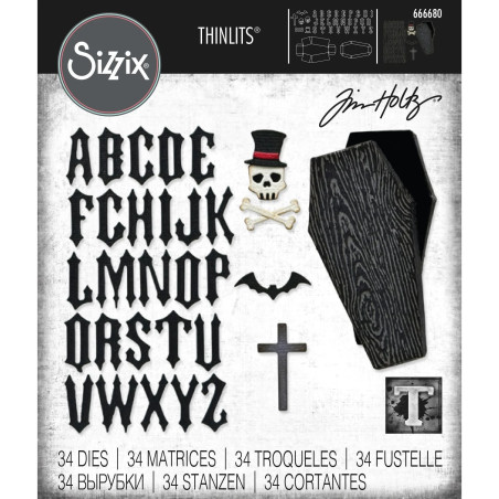 Thinlits Die Set 34pz - Vault Coffin Box  by Tim Holtz 666680