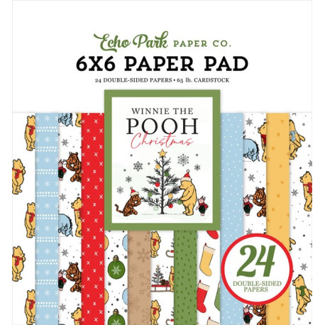 Echo Park Winnie The Pooh Christmas Paper Pad 15x15cm