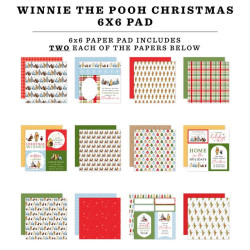 Echo Park Winnie The Pooh Christmas Paper Pad 15x15cm