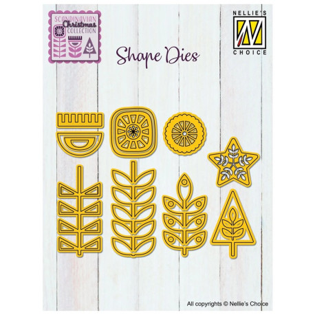 Nellie's Choice Shape Die Scandinavian Flowers