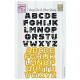 Nellie's Choice Shape Die & Clear Stamp Scandinavian Alphabet Uppercase