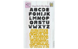 Nellie's Choice Shape Die & Clear Stamp Scandinavian Alphabet Uppercase