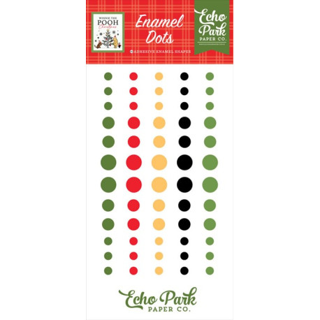 Echo Park Winnie The Pooh Christmas Enamel Dots