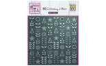 Nellie's Choice 3D Embossing Folder Scandinavian Flowers