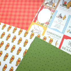 Echo Park Winnie The Pooh Christmas Collection Kit 30x30cm