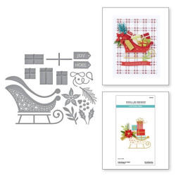 Spellbinders Delivering Joy Sleigh Etched Dies