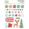 Simple Stories Snow Pine Lodge Decorative Brads 33pz