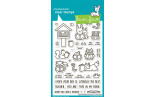 LAWN FAWN Little Woodland Library Clear Stamp