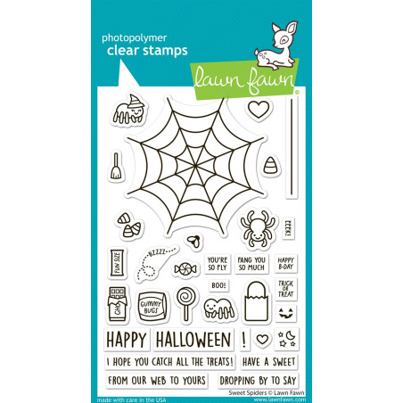 LAWN FAWN Sweet Spiders Clear Stamp