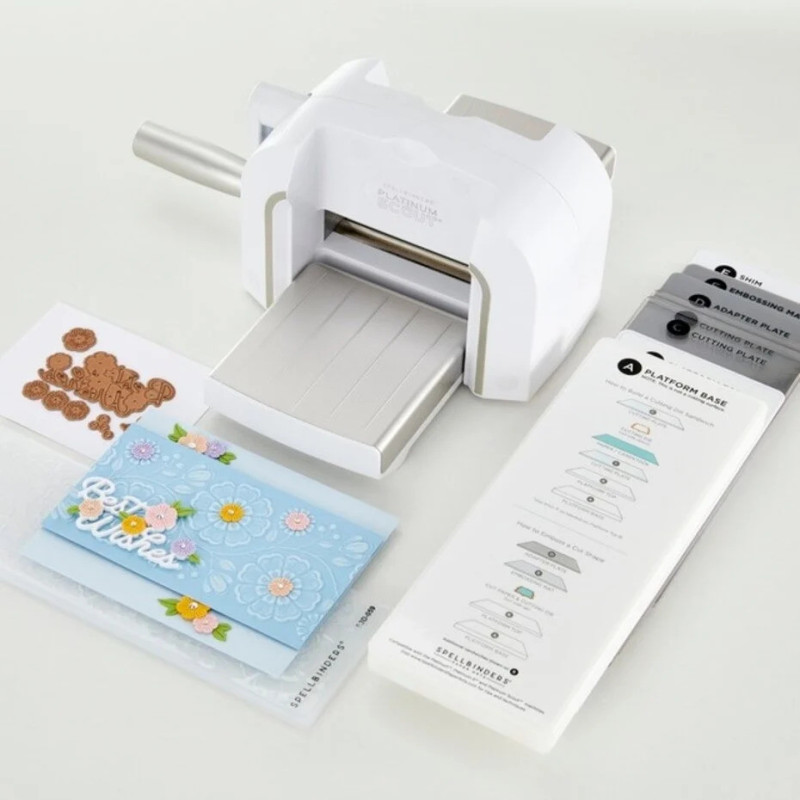 SPELLBINDERS Platinum Scout Die Cutting And Embossing Machine 3.5 Inch Platform - WHITE