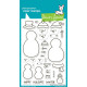 LAWN FAWN Frosty Family Clear Stamp