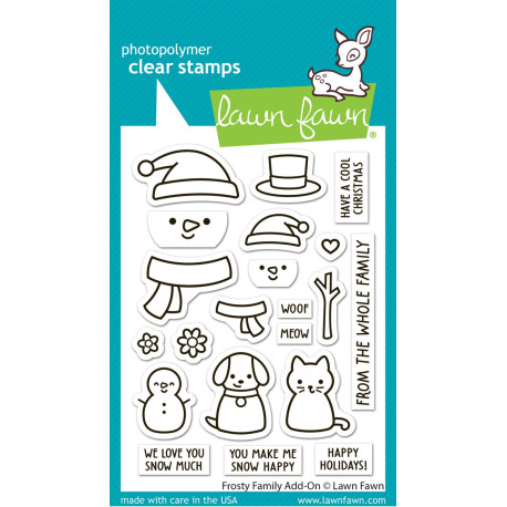 LAWN FAWN Frosty Family Add-On Clear Stamp