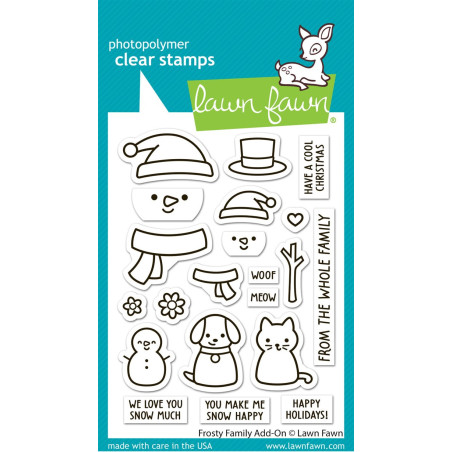 LAWN FAWN Frosty Family Add-On Clear Stamp