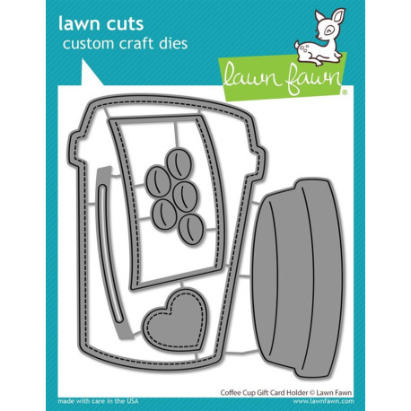 LAWN FAWN Coffee Cup Gift Card Holder Cuts