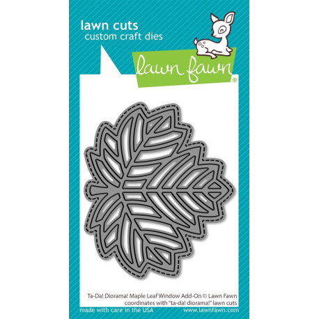 LAWN FAWN Ta-Da! Diorama! Maple Leaf Window Add-On Cuts