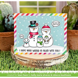 LAWN FAWN Frosty Family Add-On Clear Stamp