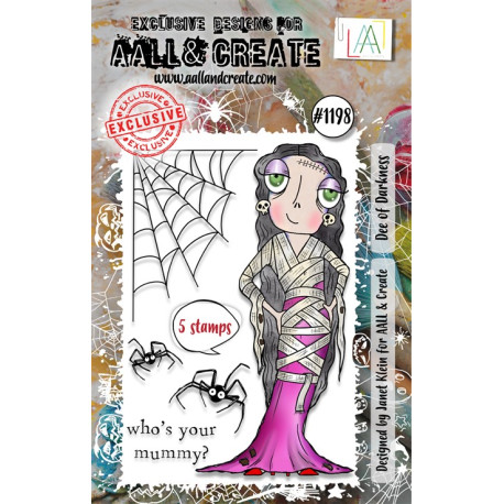 AALL & Create Stamp Set A7 1198 Dee of Darkness