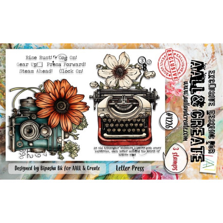 AALL & Create Stamp Set A6 1226 Letter Press