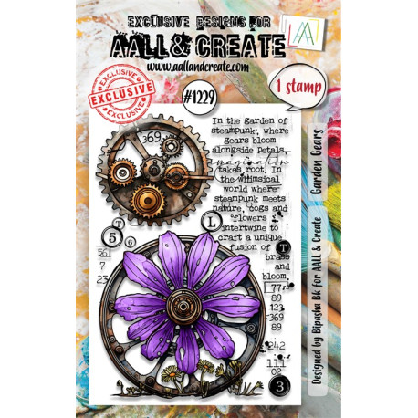 AALL & Create Stamp Set A7 1229 Garden Gears