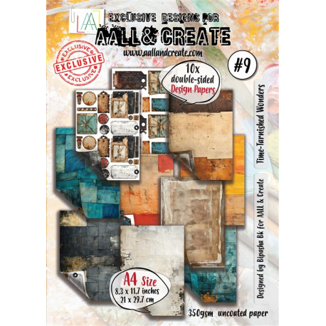 Aall & Create Time-Tarnished Wonders Paper Pad 09 A4