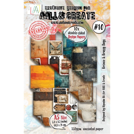 Aall & Create Bronze & Brassy Days Paper Pad 10 A5