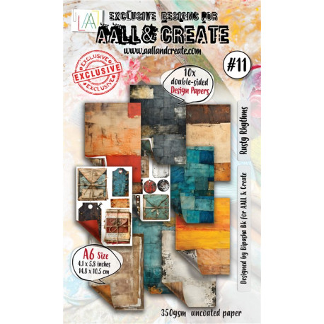 Aall & Create Rusty Rhythms Paper Pad 11 A6