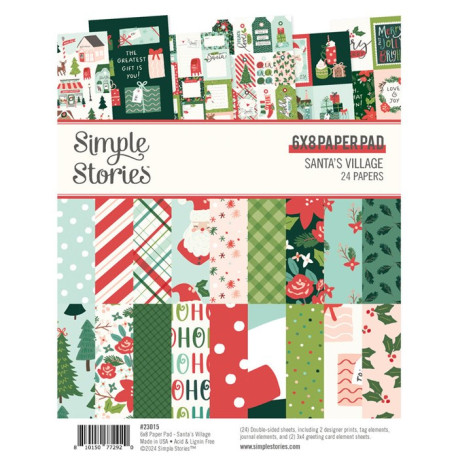 Simple Stories Santa's Village Paper Pad 15x20cm