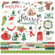 Simple Stories Santa's Village CARDSTOCK STICKERS 30x30cm