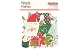 Simple Stories Santa's Village Bits & Pieces 52pz con FOIL