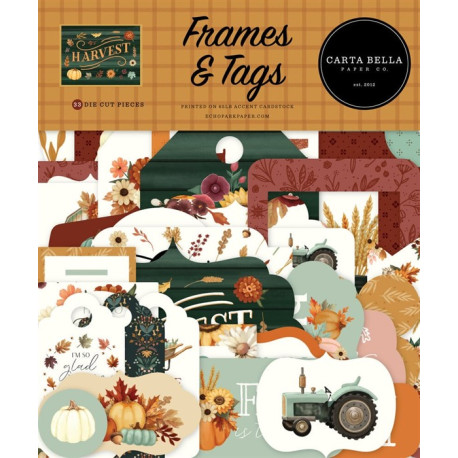 Carta Bella Harvest Frames & Tags 33pz