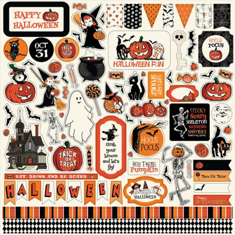 Carta Bella Halloween Fun Element Stickers