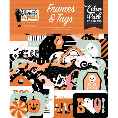 Echo Park Spooktacular Halloween Frames & Tags 33pz