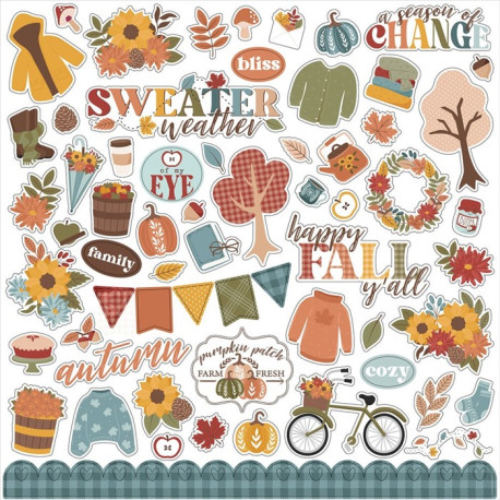 Echo Park Sweater Weather Element Sticker 30x30cm