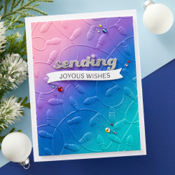Spellbinders Holiday Lights 3D Embossing Folder