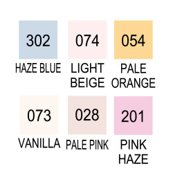ZIG Clean Colors Real Brush Set 6 RB-6000AT/6VD - Portrait Colors I