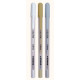 Studio Light Gel Pens White, Gold, Silver