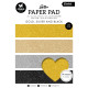 Studio Light Glitter Paper Pad A5 Gold, Silver And Black