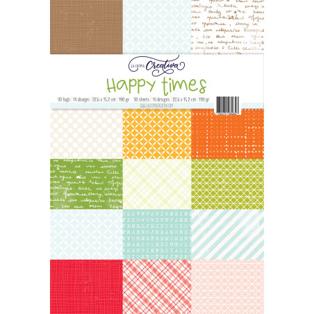 La Coppia Creativa Paper Pad HAPPY TIMES 22x15cm
