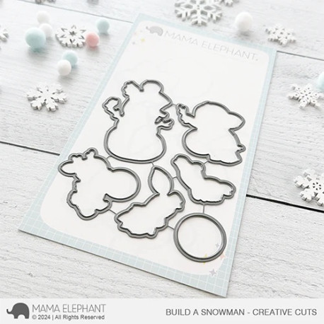 Mama Elephant Build a Snowman CREATIVE CUTS